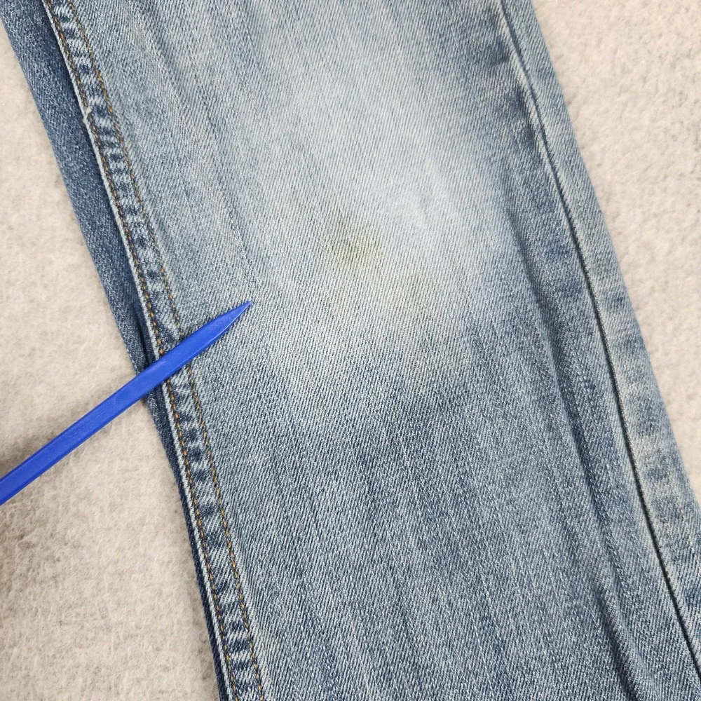 Levi's 505 Regular Jeans Kids 6 Blue Denim Faded Straight Leg Adjustable Waist